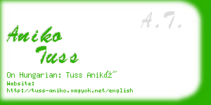 aniko tuss business card